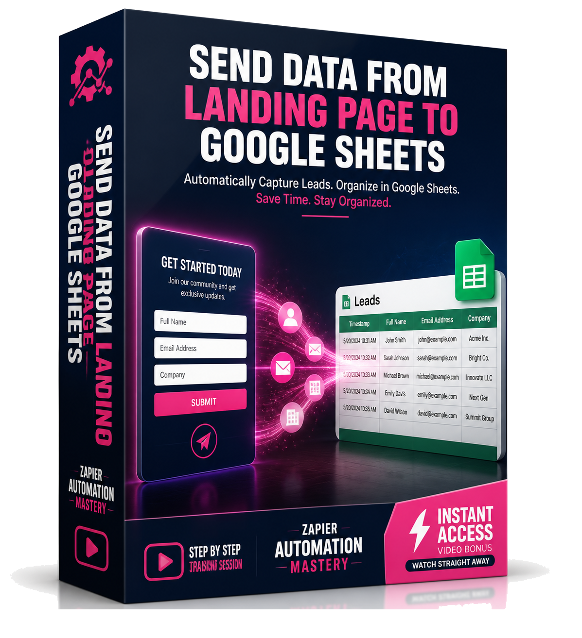 Send Data from Landing Page to Google Sheets