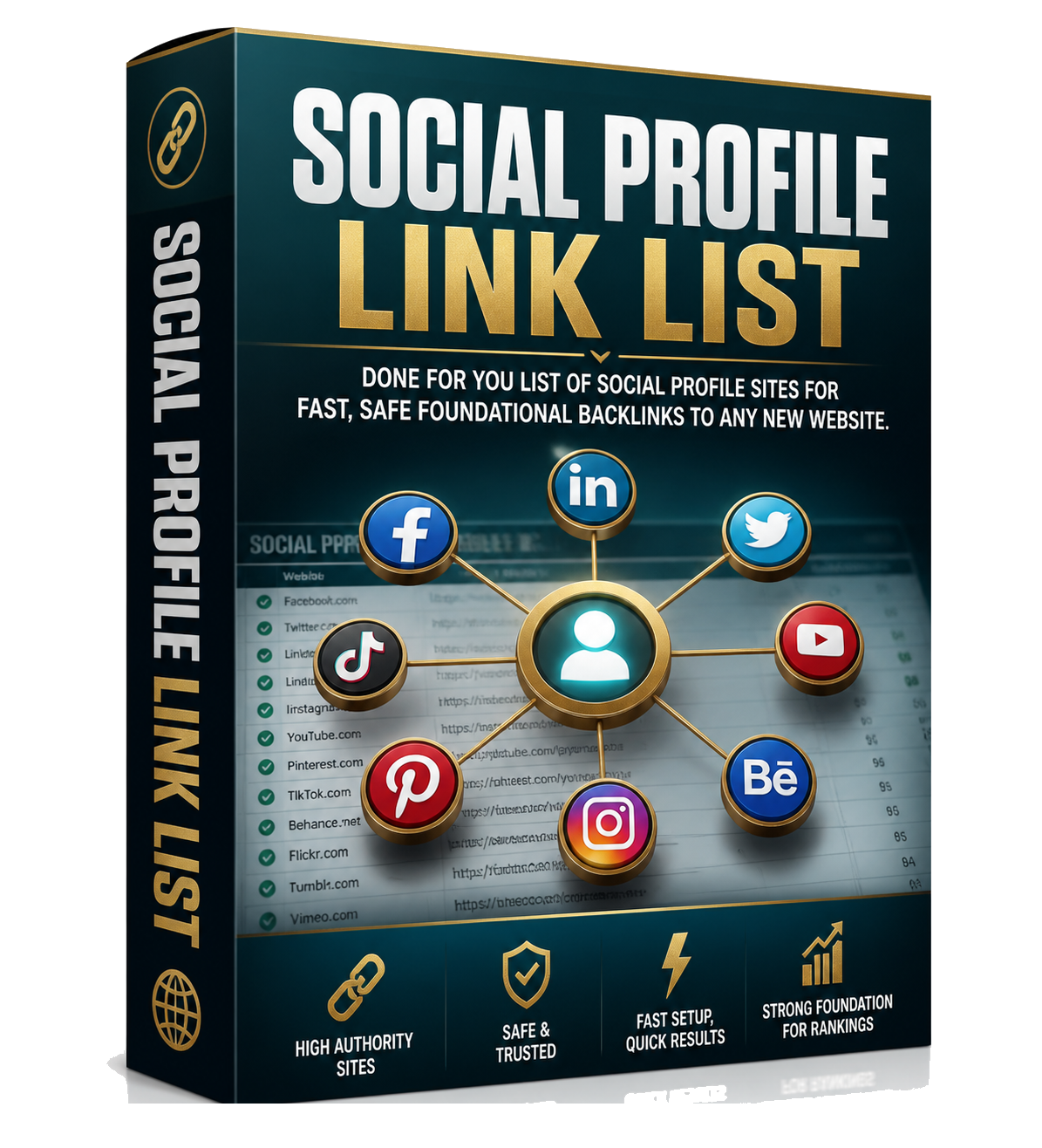 Social Profile Link List