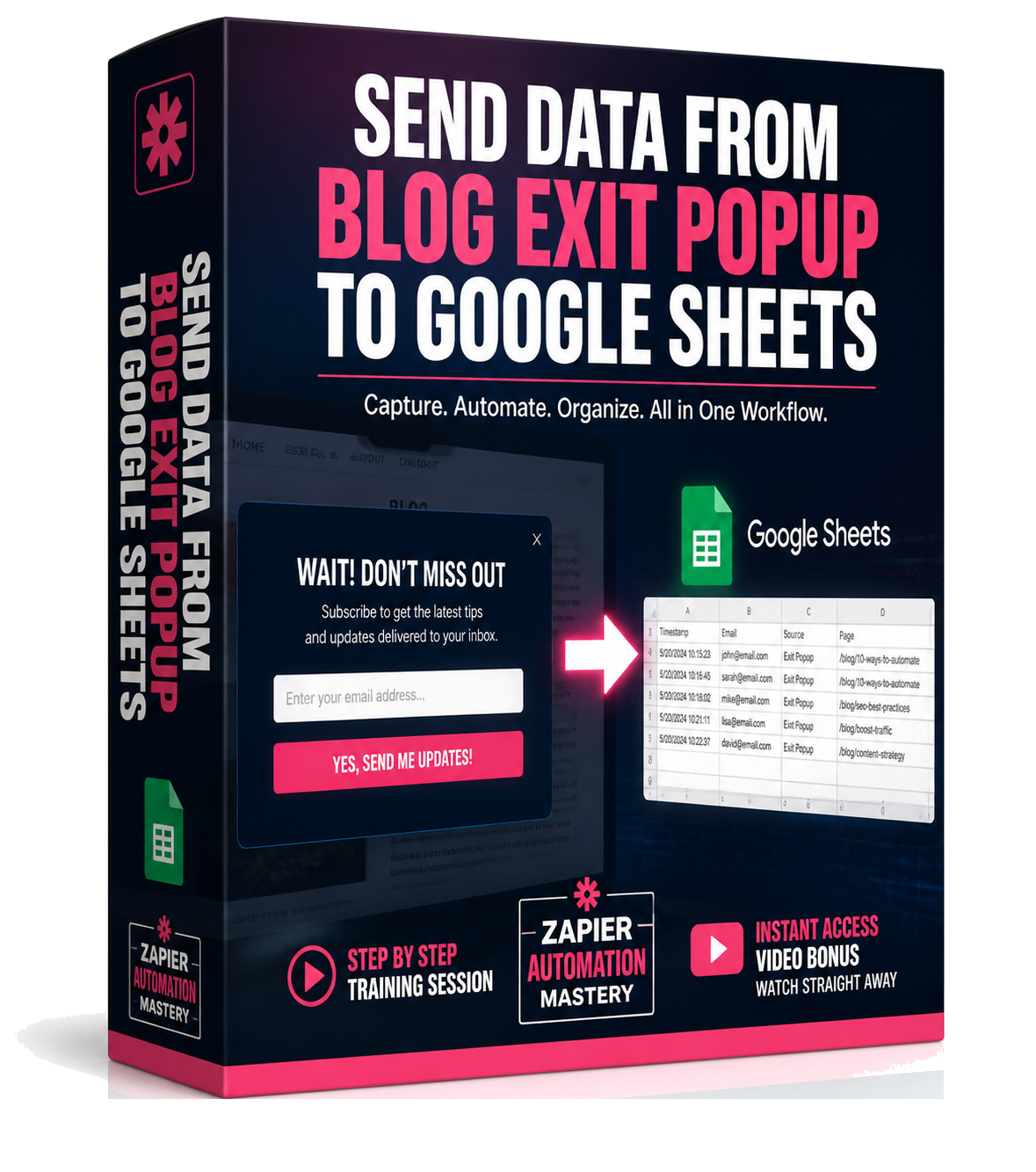 Send Data from Blog Exit Popup to Google Sheets