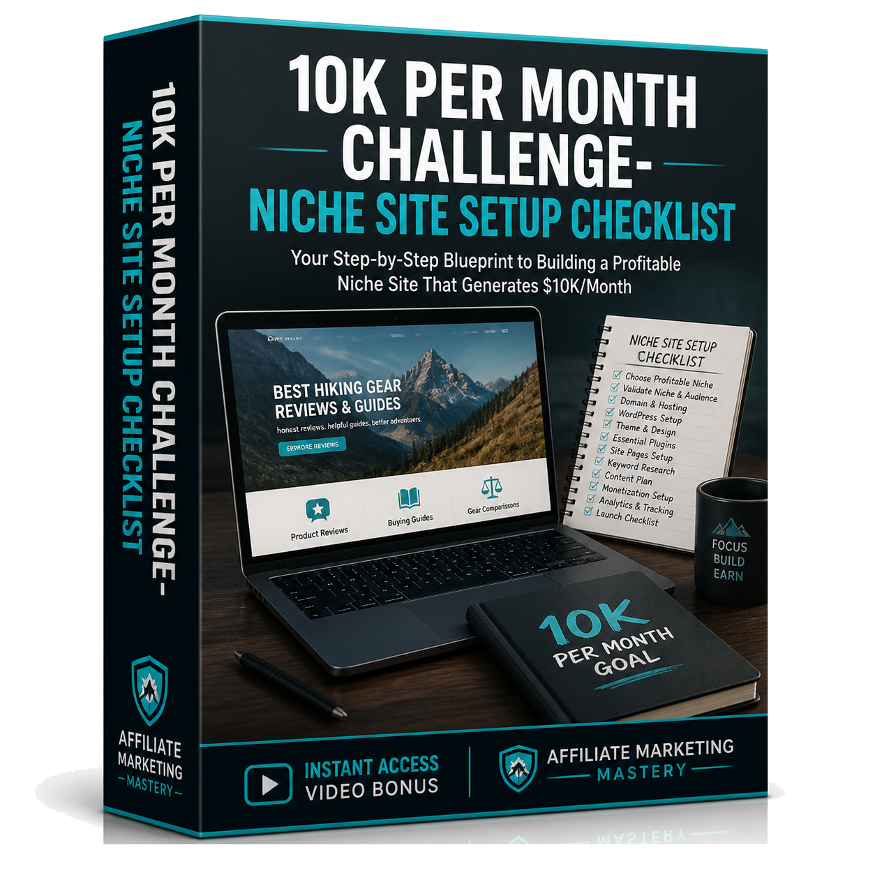 10K Per Month Challenge- Niche Site Setup Checklist